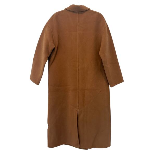 Rag & Bone Thea Italian Wool Camel Brown Long Coat Medium - Picture 7 of 11